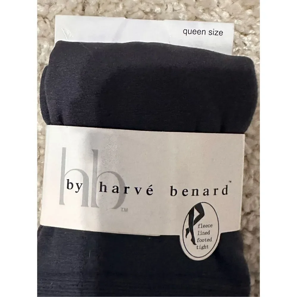 NEW WITH TAGS Harve Benard GRAY‎ Queen Size Fleece Footed Tights 165lbs-250lbs